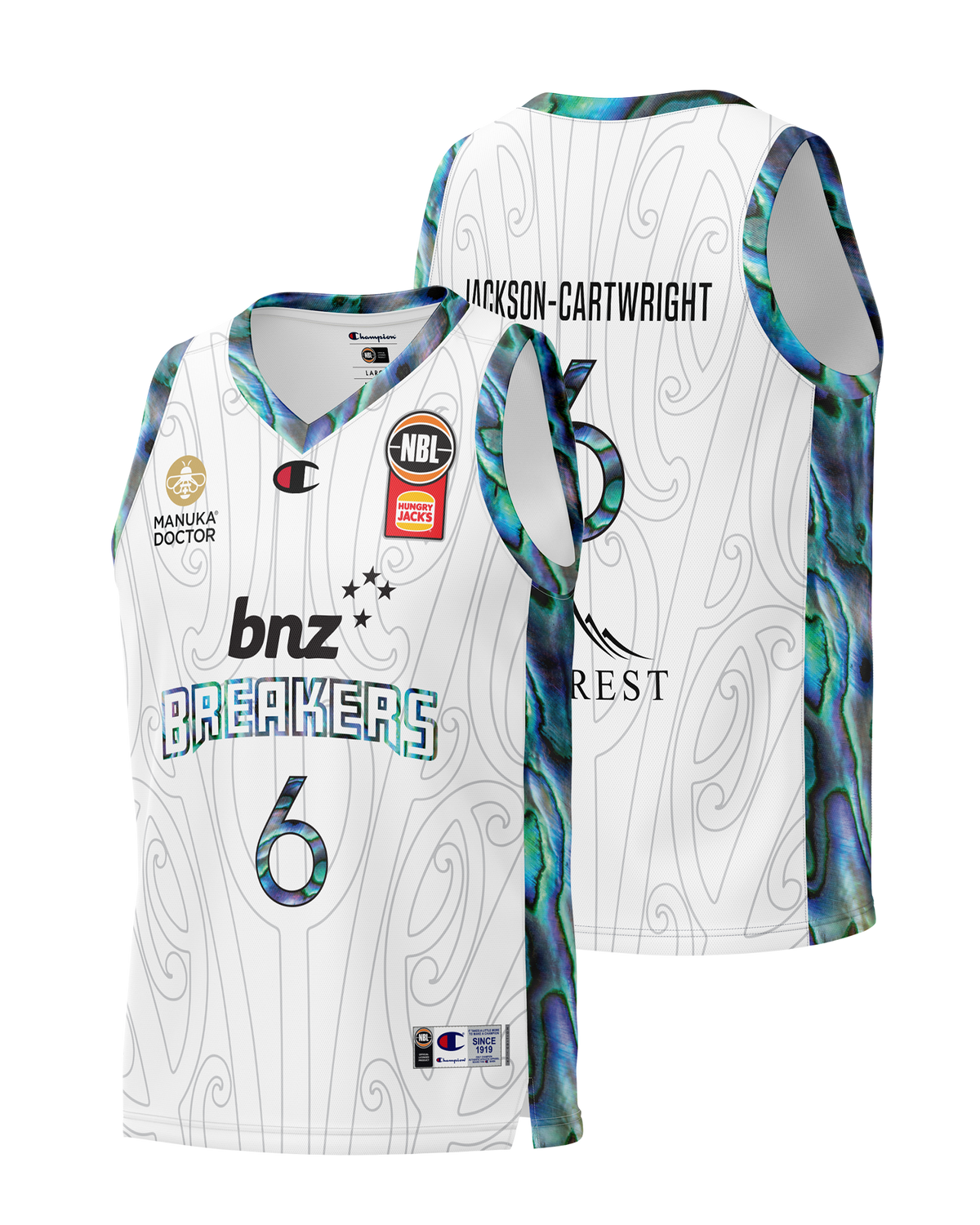 BNZ Breakers NBL25 Indigenous Jersey - Jackson-Cartwright