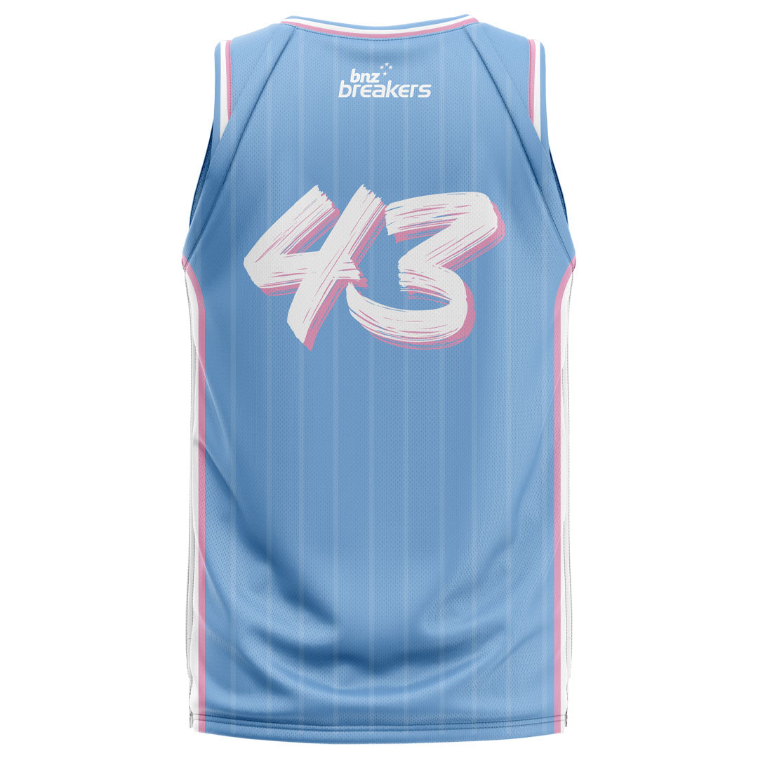 NZ Breakers NBL25 Fan Jersey - Blue - Bolden