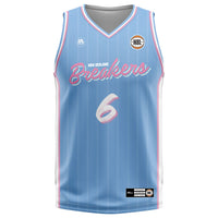 NZ Breakers NBL25 Fan Jersey - Blue - Jackson-Cartwright