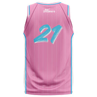 NZ Breakers NBL25 Fan Jersey - Pink - Davison