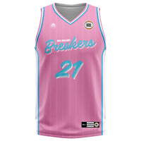 NZ Breakers NBL25 Fan Jersey - Pink - Davison