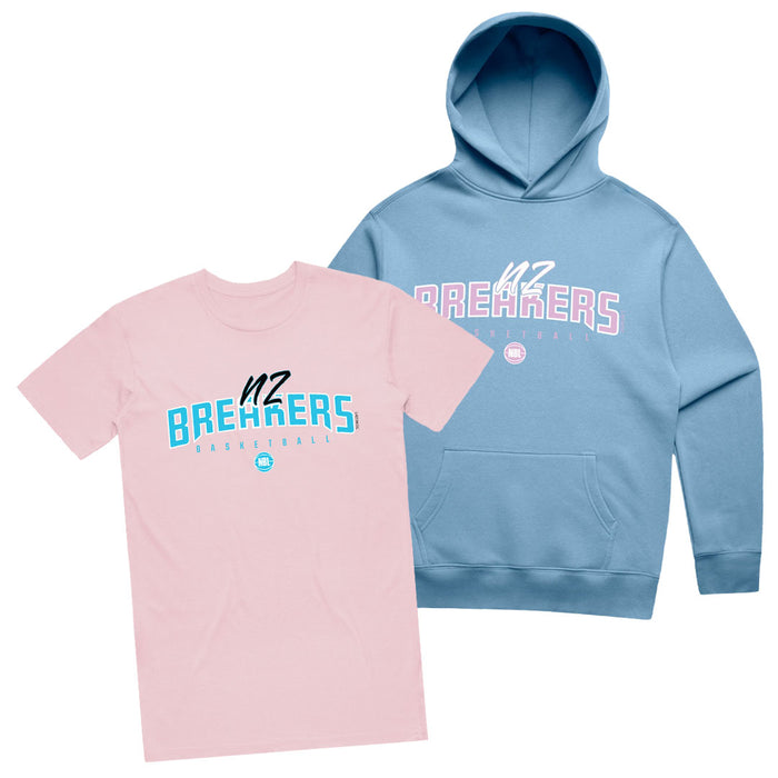 NZ Breakers NBL25 Staple Tee and Hoodie Pack