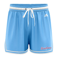 NZ Breakers NBL25 Script Casual Shorts with Pockets - Carolina/White