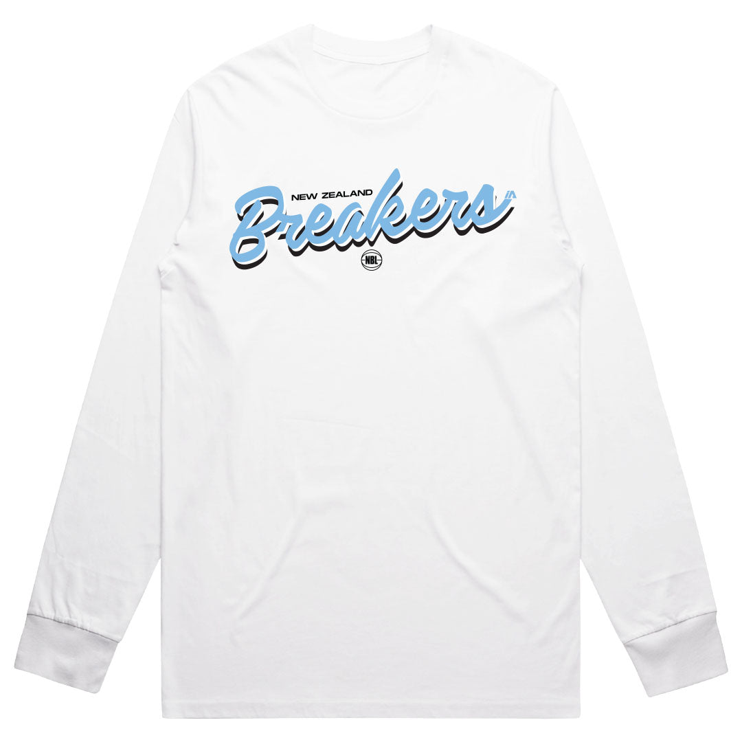 NZ Breakers NBL25 Script LS Tee