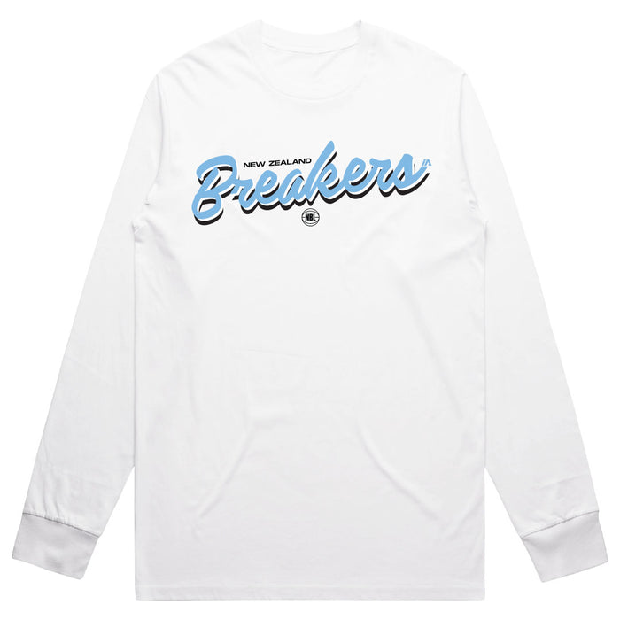 NZ Breakers NBL25 Script LS Tee