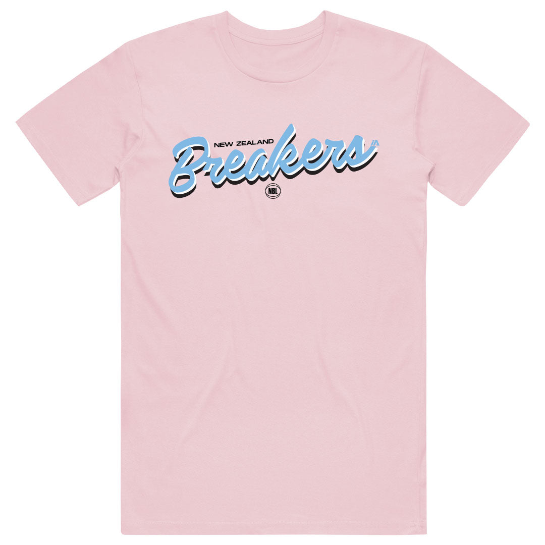 NZ Breakers NBL25 Script Tee